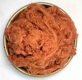Autumn Orange - Mulberry Silk Noil
