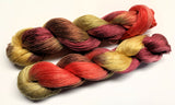 Autumn Journey - Hand Painted Yarn, Fine Lace weight, 8/2 Tencel Skein - 1000 yards