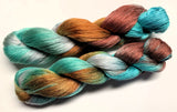 Patina - Hand Painted Yarn, Fine Lace weight, 8/2 Tencel Skein - 1000 yards