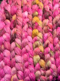 Peony Tweed - Braid - South American Wool with Viscose Bits - 4 oz