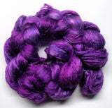 Plum - Hand Dyed Mulberry Silk Brick