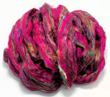 Magenta Multi - Sari Silk