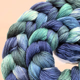 Stormy Sea - Hand Dyed, Pre-wound Weaving Warp - 5/2 Tencel
