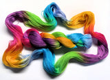 Unicorn Feathers - Hand Painted Yarn, Fine Lace weight, 8/2 Tencel Skein - 1000 yards