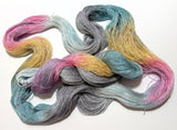 Mother of Pearl - Hand Painted Yarn, Fine Lace weight, 8/2 Tencel Skein - 1000 yards
