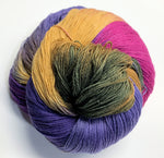 Daily Skein #6 - Hand Painted Yarn, 8/2 Cotton/Tencel 50/50 Blend - 1000 yards