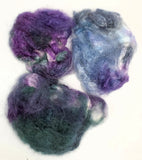 Blueberry - Hand Dyed  Eri (Peace) Silk Cocoons