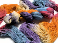 Dreamscape - Hand Painted Yarn, Fine Lace weight, 8/2 Tencel & Seacell Skein - 1000 yards