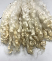 White Wool Curls - 1 pound