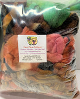 Hand Dyed Mill Ends - Curated Color set of 85% Wool/15% Mohair - 1 Lb