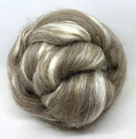 Oatmeal Blue Faced Leicester Wool and Bleached Tussah Silk